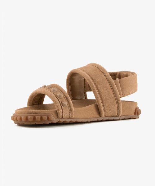 ASH（アッシュ）の「ASH/アッシュ【TIXTY】スタッズスエードサンダル フラット スポサン 2.5cmヒール（サンダル・レディース・ブラウン/ピンク・35/36/37/38/39）」の10枚目の写真