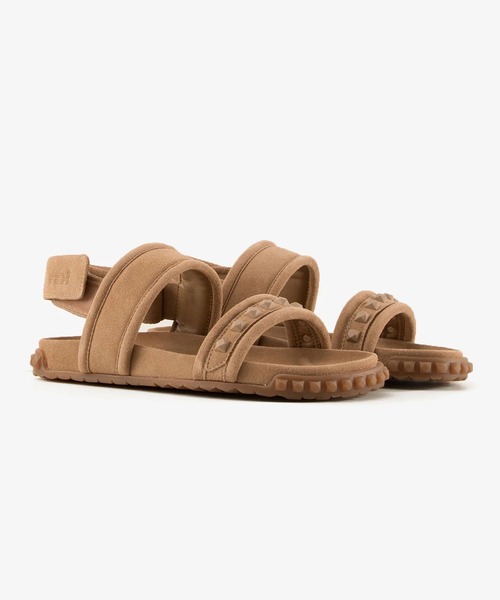 ASH（アッシュ）の「ASH/アッシュ【TIXTY】スタッズスエードサンダル フラット スポサン 2.5cmヒール（サンダル・レディース・ブラウン/ピンク・35/36/37/38/39）」の12枚目の写真