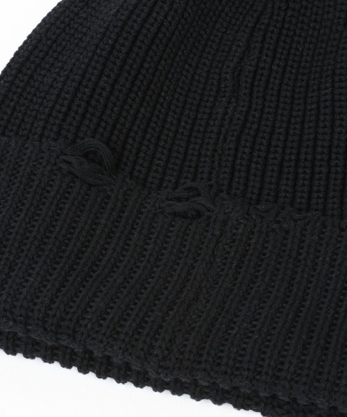 HARE(ハレ)の「ダメージビーニー(HARE)(ニットキャップ/ビーニー・メンズ・ブラック・FREE)」の8枚目の写真