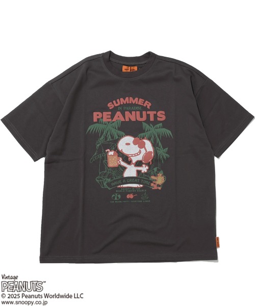 KRIFF MAYER（クリフメイヤー）の「【接触冷感・吸水速乾】スヌーピープリントT(クリームソーダ)（Tシャツ/カットソー・キッズ・ブラック/オフホワイト/ブルー/レッド・120/130/140/150/160/170）」の3枚目の写真