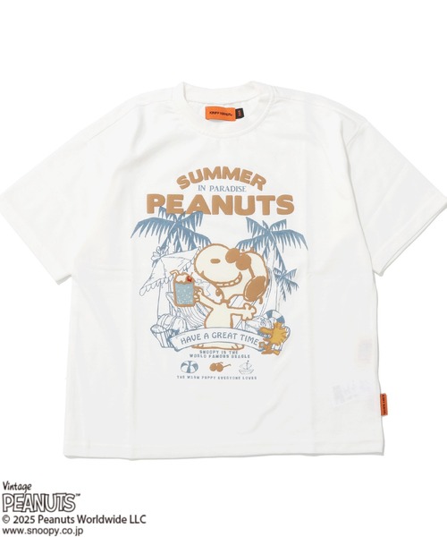 KRIFF MAYER（クリフメイヤー）の「【接触冷感・吸水速乾】スヌーピープリントT(クリームソーダ)（Tシャツ/カットソー・キッズ・ブラック/オフホワイト/ブルー/レッド・120/130/140/150/160/170）」の8枚目の写真