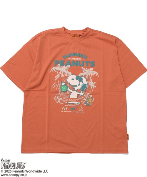 KRIFF MAYER（クリフメイヤー）の「【接触冷感・吸水速乾】スヌーピープリントT(クリームソーダ)（Tシャツ/カットソー・キッズ・ブラック/オフホワイト/ブルー/レッド・120/130/140/150/160/170）」の9枚目の写真