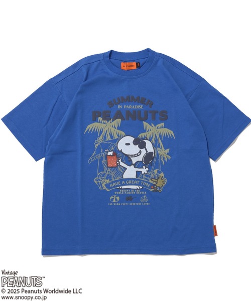 KRIFF MAYER（クリフメイヤー）の「【接触冷感・吸水速乾】スヌーピープリントT(クリームソーダ)（Tシャツ/カットソー・キッズ・ブラック/オフホワイト/ブルー/レッド・120/130/140/150/160/170）」の10枚目の写真