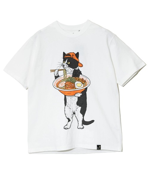 go slow caravan（ゴースローキャラバン）の「USA/C 中華そば猫 TEE（Tシャツ/カットソー・メンズ・ブラック/ホワイト・X-LARGE/LARGE/MEDIUM/SMALL）」の10枚目の写真