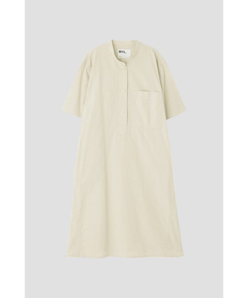 MHL.（エムエイチエル）の「COTTON CORD SHIRTING（ワンピース・レディース・チャコール/オフホワイト・2/1）」の5枚目の写真
