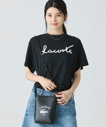 LACOSTE | 型押しロゴグラフィック ミニショルダーバッグ(ショルダーバッグ)