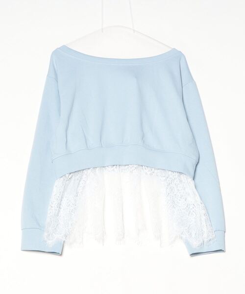ampm(エーエムピーエム)の「レースチョーカーオフショルカットソー(Tシャツ/カットソー・レディース・グレー/ブルー/ブラック/ネイビー・FREE)」の15枚目の写真