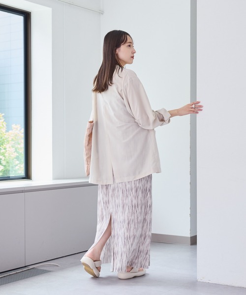 Kastane(カスタネ)の「【低身長サイズ/2サイズ展開/前後2WAY】プリーツキャミワンピース(ワンピース・レディース・ブラック/アイボリー・1/0)」の7枚目の写真