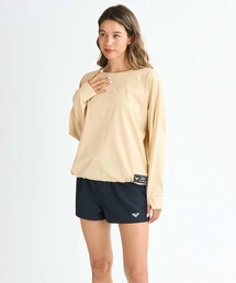 ROXY（ロキシー）の「STORY OF MY LIFE  ロキシードローコード付き長袖プルオーバーラッシュガード(水着)（ラッシュガード）」