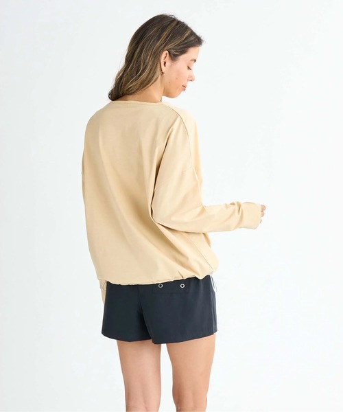 ROXY(ロキシー)の「STORY OF MY LIFE /ロキシードローコード付き長袖プルオーバーラッシュガード(水着)(ラッシュガード・レディース・ホワイト/ブラック/ベージュ/グリーン/ブラック系その他・SMALL/MEDIUM/LARGE)」の18枚目の写真