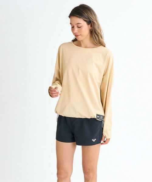 ROXY(ロキシー)の「STORY OF MY LIFE /ロキシードローコード付き長袖プルオーバーラッシュガード(水着)(ラッシュガード・レディース・ホワイト/ブラック/ベージュ/グリーン/ブラック系その他・SMALL/MEDIUM/LARGE)」の19枚目の写真