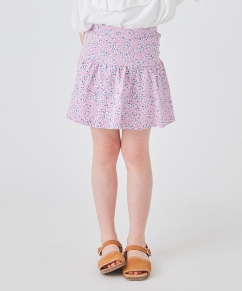 ever closet（エバークローゼット）の「1分丈総柄スカッツ（スカート・キッズ・ベージュ/ラベンダー/ミント/モカ/オートミール/オレンジ/ブルー系その他4/サックスブルー/ブラウン/パープル系その他/ブルー/グレー・90cm/100cm/110cm/120cm/130cm/140cm/150cm/160cm）」の10枚目の写真