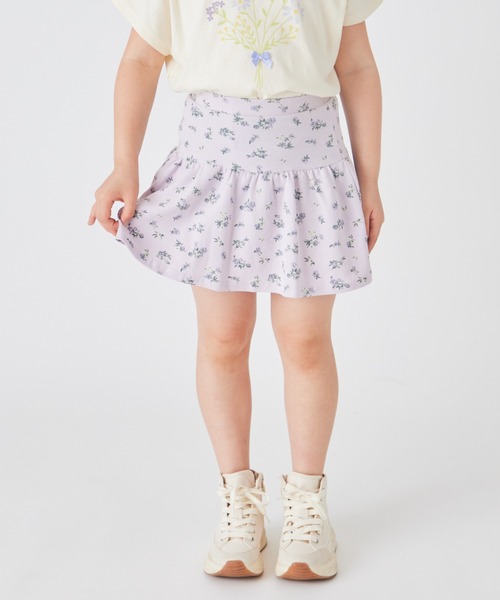 ever closet（エバークローゼット）の「1分丈総柄スカッツ（スカート・キッズ・ベージュ/ラベンダー/ミント/モカ/オートミール/オレンジ/ブルー系その他4/サックスブルー/ブラウン/パープル系その他/ブルー/グレー・90cm/100cm/110cm/120cm/130cm/140cm/150cm/160cm）」の11枚目の写真