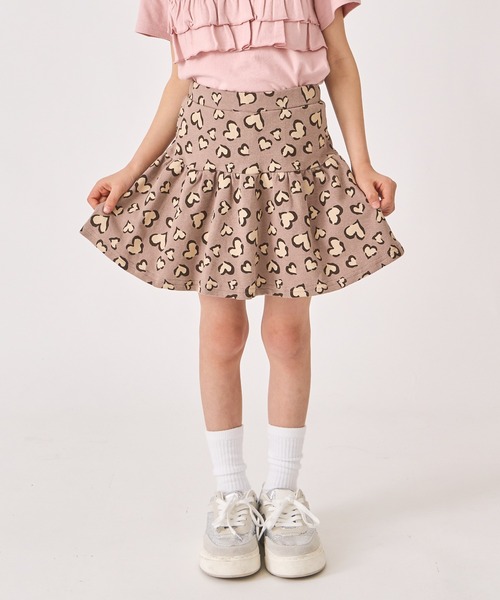 ever closet（エバークローゼット）の「1分丈総柄スカッツ（スカート・キッズ・ベージュ/ラベンダー/ミント/モカ/オートミール/オレンジ/ブルー系その他4/サックスブルー/ブラウン/パープル系その他/ブルー/グレー・90cm/100cm/110cm/120cm/130cm/140cm/150cm/160cm）」の3枚目の写真