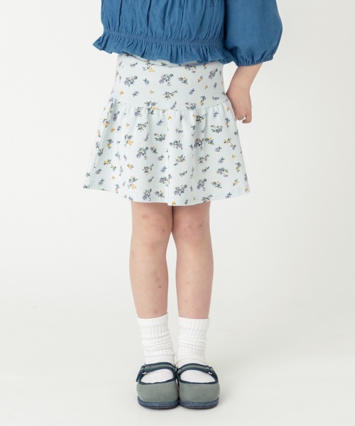 ever closet（エバークローゼット）の「1分丈総柄スカッツ（スカート・キッズ・ベージュ/ラベンダー/ミント/モカ/オートミール/オレンジ/ブルー系その他4/サックスブルー/ブラウン/パープル系その他/ブルー/グレー・90cm/100cm/110cm/120cm/130cm/140cm/150cm/160cm）」の7枚目の写真