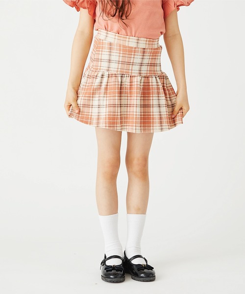 ever closet（エバークローゼット）の「1分丈総柄スカッツ（スカート・キッズ・ベージュ/ラベンダー/ミント/モカ/オートミール/オレンジ/ブルー系その他4/サックスブルー/ブラウン/パープル系その他/ブルー/グレー・90cm/100cm/110cm/120cm/130cm/140cm/150cm/160cm）」の12枚目の写真