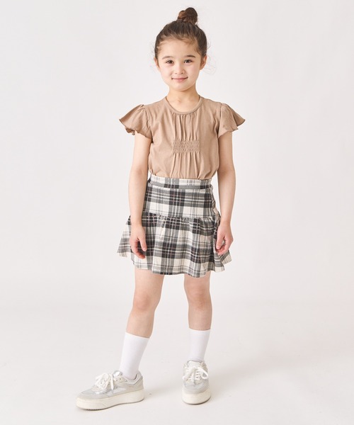 ever closet（エバークローゼット）の「1分丈総柄スカッツ（スカート・キッズ・ベージュ/ラベンダー/ミント/モカ/オートミール/オレンジ/ブルー系その他4/サックスブルー/ブラウン/パープル系その他/ブルー/グレー・90cm/100cm/110cm/120cm/130cm/140cm/150cm/160cm）」の17枚目の写真