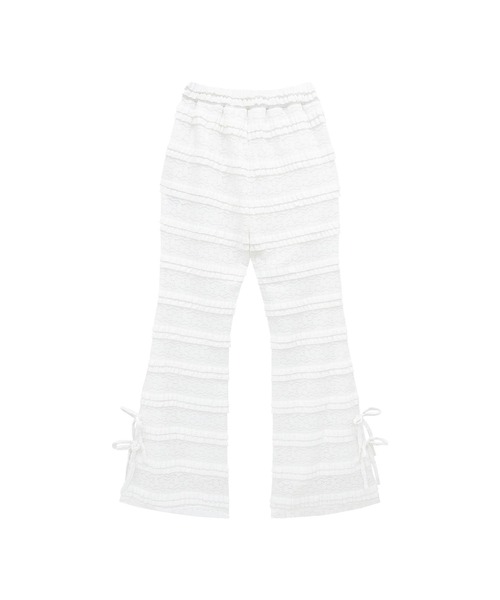 Honey Cinnamon（ハニーシナモン）の「総レースフレアパンツ（その他パンツ・レディース・ブラック/ホワイト・FREE）」の13枚目の写真