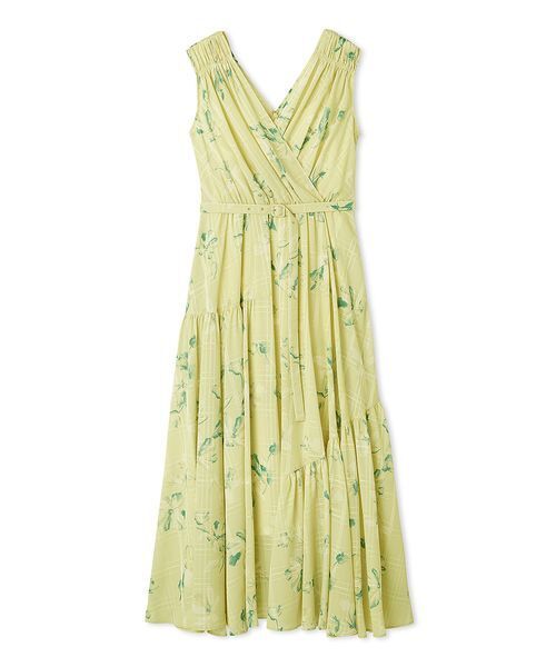 FRAY I.D（フレイアイディー）の「フラワープリントカシュクールワンピース／接触冷感（ワンピース・レディース・ピンクベージュ/イエロー/ブラウン・1/0）」の16枚目の写真