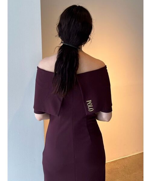 POLO BCS（ポロ ビーシーエス）の「【POLO BCSコラボ】オフショルワンピース（ワンピース・レディース・ブラック/ブルー/ブラウン・MEDIUM/SMALL）」の6枚目の写真