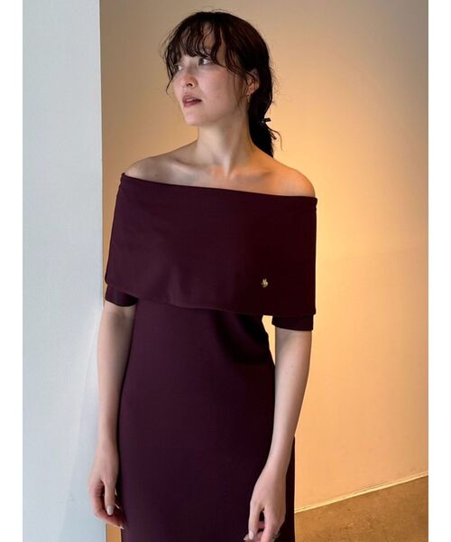 POLO BCS（ポロ ビーシーエス）の「【POLO BCSコラボ】オフショルワンピース（ワンピース・レディース・ブラック/ブルー/ブラウン・MEDIUM/SMALL）」の8枚目の写真