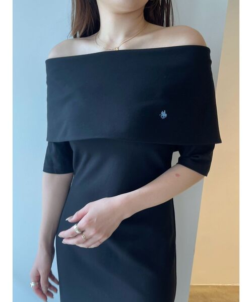 POLO BCS（ポロ ビーシーエス）の「【POLO BCSコラボ】オフショルワンピース（ワンピース・レディース・ブラック/ブルー/ブラウン・MEDIUM/SMALL）」の9枚目の写真