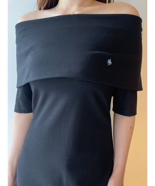 POLO BCS（ポロ ビーシーエス）の「【POLO BCSコラボ】オフショルワンピース（ワンピース・レディース・ブラック/ブルー/ブラウン・MEDIUM/SMALL）」の10枚目の写真
