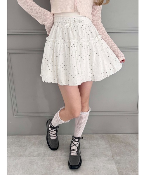 PHILLY（フィリー）の「【PHILLY】ドットフリルギャザースカート（スカート・レディース・ホワイト/ブラック・FREE）」の17枚目の写真