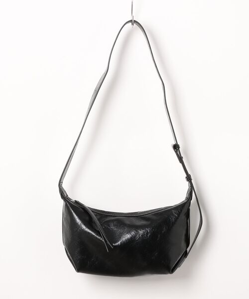 an meets zakka（アンミツザッカ）の「an meets zakka 合成皮革クロワッサンショルダーバッグ（ショルダーバッグ・レディース・ブラウン/ブラック/アイボリー・ONESIZE）」の12枚目の写真