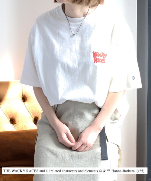DISCUS ATHLETIC（ディスカス　アスレチック）の「【DISCUS ATHLETIC】キャラクタープリント Tee　パワーパフ ガールズ＆チキチキマシン猛レース（Tシャツ/カットソー・レディース・ホワイト系1/ホワイト系2/ブラック系1/ブラック系2・M）」の9枚目の写真