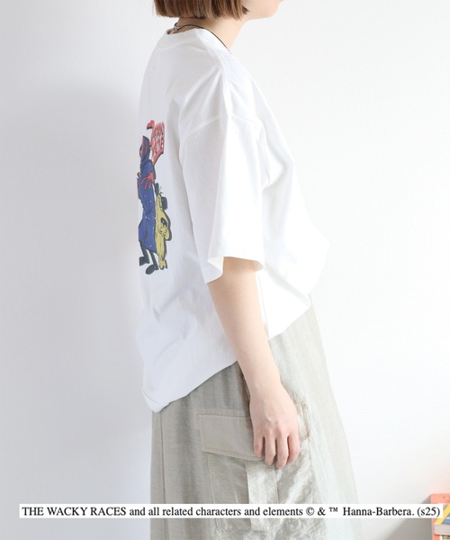 DISCUS ATHLETIC（ディスカス　アスレチック）の「【DISCUS ATHLETIC】キャラクタープリント Tee　パワーパフ ガールズ＆チキチキマシン猛レース（Tシャツ/カットソー・レディース・ホワイト系1/ホワイト系2/ブラック系1/ブラック系2・M）」の6枚目の写真