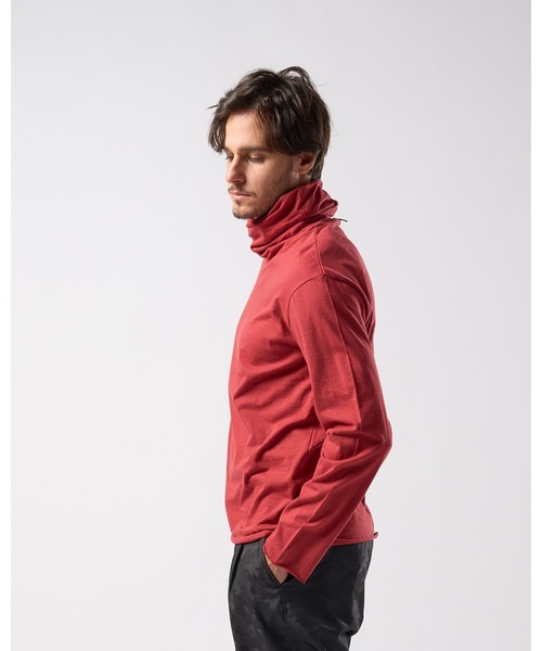 wjk（ダヴルジェイケイ）の「twist high neck L/S（Tシャツ/カットソー・メンズ・ダークグレー/レッド/ブラウン/ブラック・MEDIUM/SMALL/X-LARGE/LARGE）」の6枚目の写真