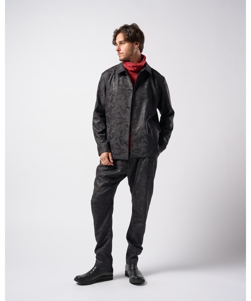 wjk（ダヴルジェイケイ）の「twist high neck L/S（Tシャツ/カットソー・メンズ・ダークグレー/レッド/ブラウン/ブラック・MEDIUM/SMALL/X-LARGE/LARGE）」の16枚目の写真