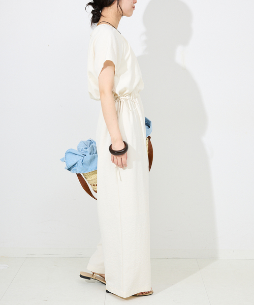 SLOBE IENA（スローブイエナ）の「ドロストギャザーオールインワン