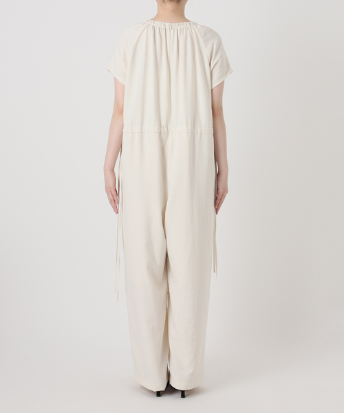 ドロストギャザーオールインワン（つなぎ/オールインワン