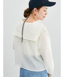 セーラーカラーシアーシャツ《2025summer catalog item》