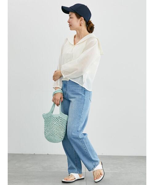 セール】セーラーカラーシアーシャツ《2025summer catalog item