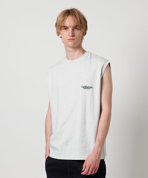 CGS.＞ オーガニックコットン ノースリーブ ロゴ Tシャツ（T