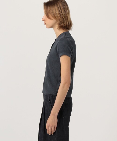 JAMES PERSE(ジェームスパース)の「コットンリネンワッフル ヘンリーネックプルオーバー WCLW3146(Tシャツ/カットソー・レディース・グレー/ブラック系その他・0)」の10枚目の写真
