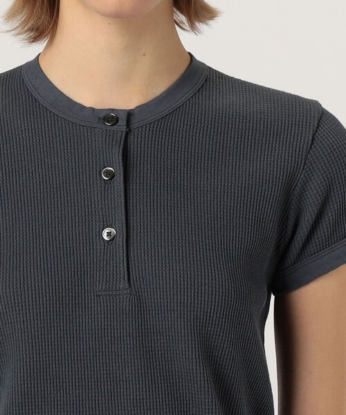JAMES PERSE(ジェームスパース)の「コットンリネンワッフル ヘンリーネックプルオーバー WCLW3146(Tシャツ/カットソー・レディース・グレー/ブラック系その他・0)」の12枚目の写真