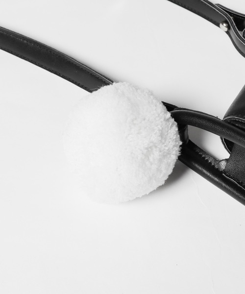 HELOYSE（エロイーズ）の「HELOYSE/エロイーズ palm bag ショルダーミニバッグ（ショルダーバッグ・レディース・ブラック/ホワイト・FREE）」の5枚目の写真