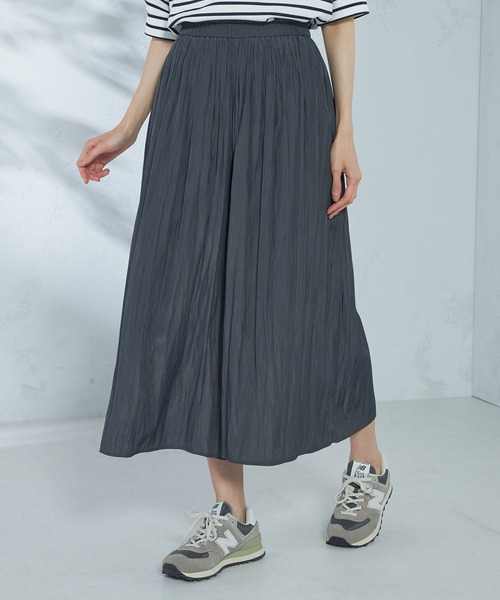 GALLORIA（ギャローリア）の「ギャザースカーチョ（その他パンツ・レディース・サーモンピンク/ライトベージュ/チャコールグレー・LL/S/M/L）」の2枚目の写真