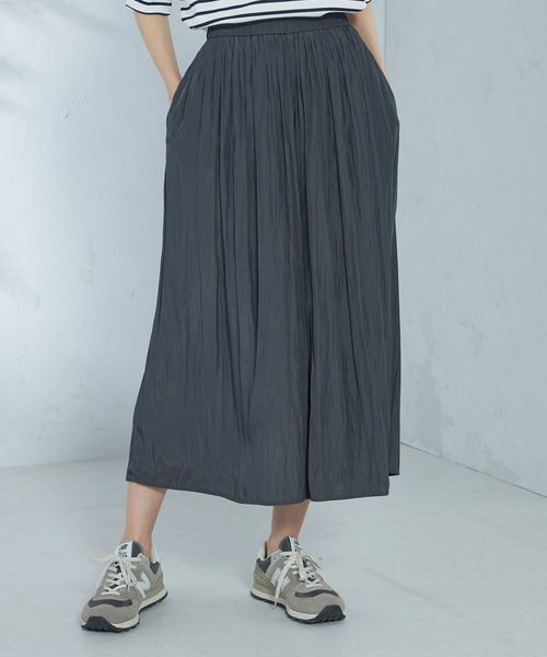 GALLORIA（ギャローリア）の「ギャザースカーチョ（その他パンツ・レディース・サーモンピンク/ライトベージュ/チャコールグレー・LL/S/M/L）」の7枚目の写真