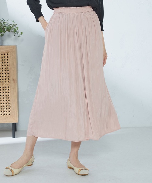 GALLORIA（ギャローリア）の「ギャザースカーチョ（その他パンツ・レディース・サーモンピンク/ライトベージュ/チャコールグレー・LL/S/M/L）」の15枚目の写真