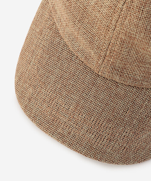 ORCIVAL(オーシバル)の「ORCIVAL | ラフィアライク 6Pキャップ(キャップ・レディース・ブラック/ベージュ・F)」の7枚目の写真