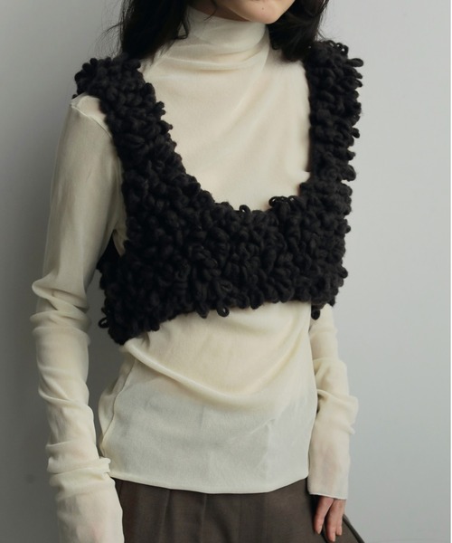 Loop Knit Vest（ベスト）｜anuke（アンヌーク）のファッション