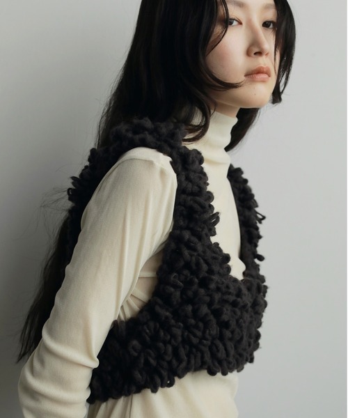 anuke（アンヌーク）の「Loop Knit Vest（ベスト）」 - WEAR