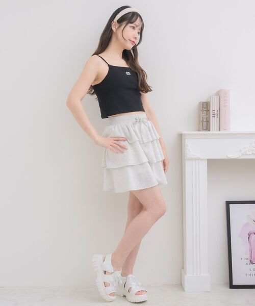 ems excite（エムズエキサイト）の「アソートテレコキャミ（キャミソール・レディース・ブラック/オフホワイト/ナチュラル/グリーン・FREE）」の16枚目の写真