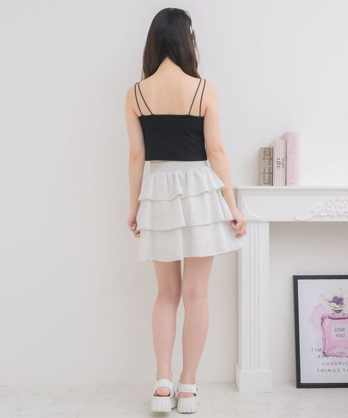 ems excite（エムズエキサイト）の「アソートテレコキャミ（キャミソール・レディース・ブラック/オフホワイト/ナチュラル/グリーン・FREE）」の14枚目の写真