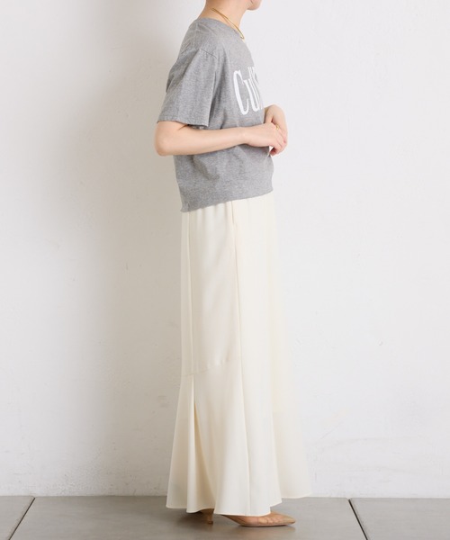 COLLAGE GALLARDAGALANTE（コラージュガリャルダガランテ）の「カットオフウォッシュロゴＴシャツ（Tシャツ/カットソー・レディース・ネイビー/グレー・FREE）」の21枚目の写真